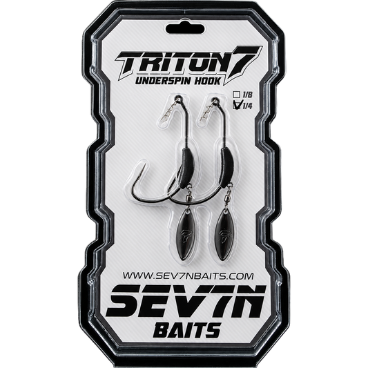 Triton 7 Underspin Hook Black