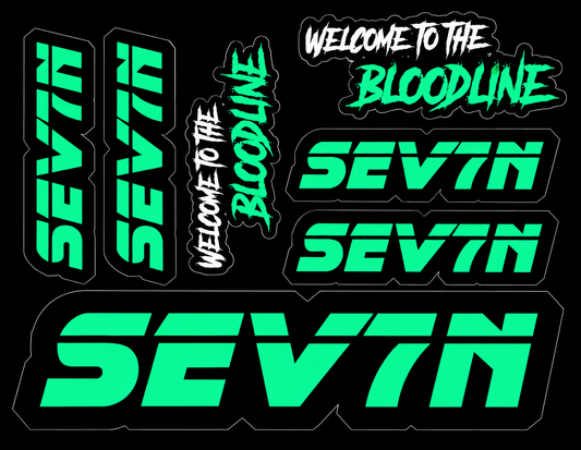 SEV7N Bloodline Seafoam Sticker Sheet